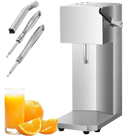 MObyat Spremiagrumi Elettrico, spremiagrumi Commerciale in Acciaio Inossidabile, spremitura Senza Sforzo in 3 Secondi/resa in Succo del 99%/Rimovibile per la Pulizia, per Ristorante/supermercato