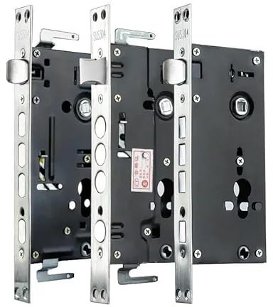 BANGHA Serratura Porta Interna,Serratura da Infilare Corpo Serratura Meccanica for Serratura antifurto for Porte Ingegneria 24 * 240 Testa Quadrata 30 * 240 Corpo Serratura cilindrico(A)