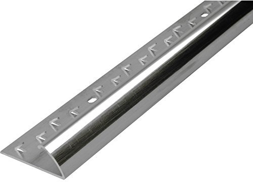 Carpet to Vinyl/Lino Door Bar Single Edge - Silver Metal Threshold Trim Strip | 0.9m Length | Ideal for Doorways | Easy-Fit Cover Strip