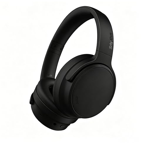 Srhythm NiceComfort 35 (2nd Gen) Hybrid Noise Cancelling Headphones,Wireless Bluetooth 6.0, 5Microphones with ENC,Transparency,Spatial Audio,140H Playtime,Low Latency,Custom EQ via App