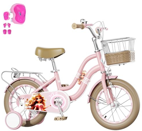 Habib Gruppe Mädchenfahrrad Klassik | 12 Zoll | Elegantes Design in Mint | Inkl. Luftpumpe & 6-teiligem Schutz-Set | Karbonstahlrahmen & Duales Bremssystem | Mitwachsend & sicher für Mädchen 3-8 Jahre