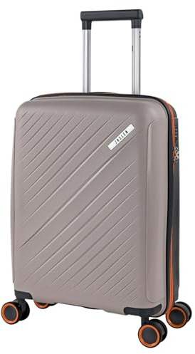Jaslen - Maleta Cabina 55x40x20 rígida con Ruedas Tipo Trolley Ligera Apta para avión y Ryanair - Equipaje de Mano para Viajes Cortos. Candado de Combinacion TSA Extensible, Taupe