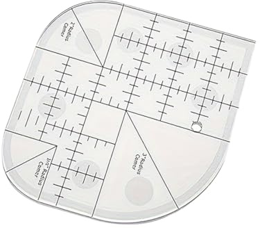 QEXUJOW Righelli per cucito,Righello curvo in acrilico per patchwork, ad alta definizione e trasparente, con graduazioni precise, un modello speciale per cucire e tagliare