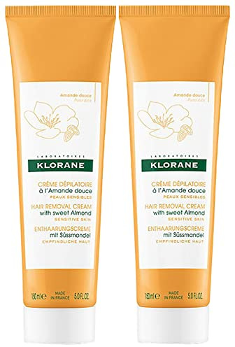 Klorane Crema Depilatoria con Almendra Dulce Lote de 2 x 150 ml