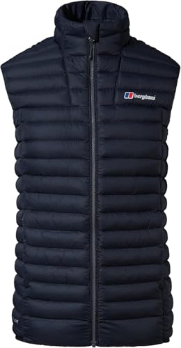 Berghaus Men's Vaskye Synthetic Insulated Jacket | Extra Warm | Durable Coat | Lightweight Design | Puffer Insulated Gilet, Black/Black, 2XL
