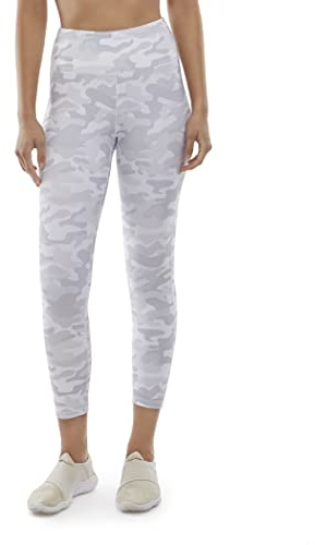 Danskin Damleggings, Vit/grå kamouflagetryck, XL