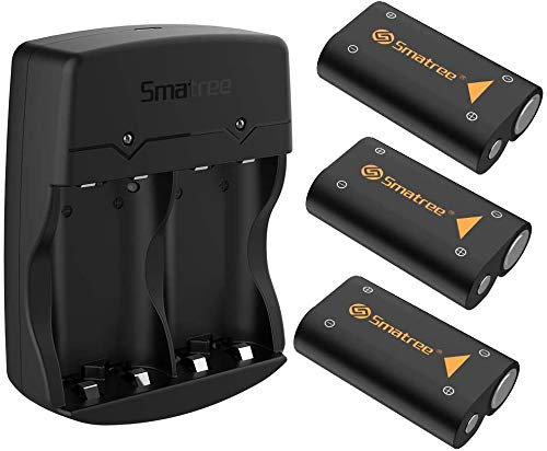 Smatree Batteria ricaricabile NI-MH e caricabatterie a doppio canale per controller wireless Xbox One/Xbox Series X/S