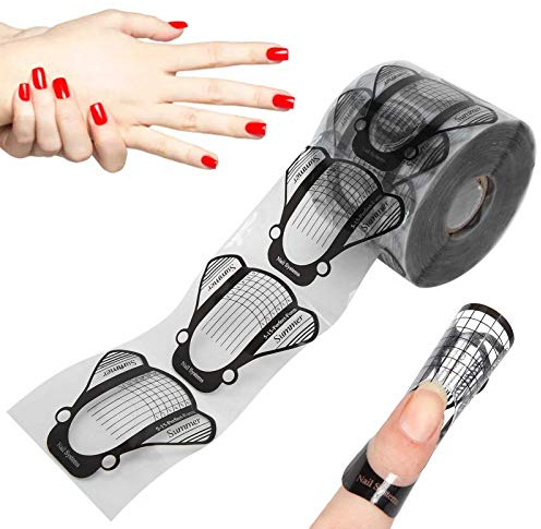 Nagelverlängerungsaufkleber, 500 Stück Nagelformen Selbstklebender Pvc-Dekoration For Nagelschablonen Nail Art Zubehör