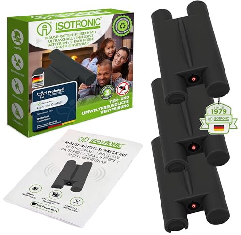 ISOTRONIC Mäuseschreck Marderabwehr mit Intervallschaltung gegen Gewöhnungseffekt – effektiver Mäuse- & Marderschreck für Autos, Dachböden, Garagen UVM. – tierschonend & sicher (3)
