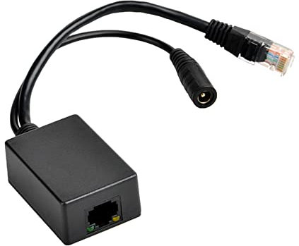 ZHANGQING GPOE-24V10W PoE Converter | 2.1mm DC Power to 24V Device Up to 328ft by CAT5e CAT6 CAT7 Network Cable with 10/100/1000 Data | 2.1x5.5mm DC Input 24~30V Passthru, RJ45 Female Data+ Power Out