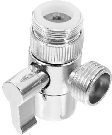 HONMEET Wasserhahnadapter Splitter 1 in 2 Ausgänge für Waschmaschine und Geschirrspüler Kupfer Aluminium Kompatibel mit Duschschläuchen Einfach zu Montieren Langlebig Vielseitig Einsetzbar
