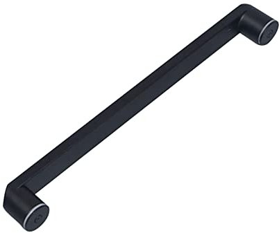 Duschskjutdörr Handtagshandtag Rostfritt stål, badrumsglasdörrhandtag Handduksstångsknapp mattsvart, skjut och dra dörrhandtagssatser Byte (Size : 400mm)