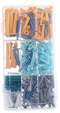 DOITOOL 241stücke Trockenbaudübel Aus Kunststoff Und Selbstschneidende Schrauben Wandanker Und Selbstbohrende Ankerschrauben Stabil Und Korrosionsbeständig