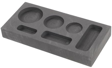 STOBOK Tiegel-graphitform Gussformen Aus Metall Für Schmuck Gussform Für Barren Graphitbarrenform 3d-graphitform Gießform Schmelzender Goldschimmel Geschmolzenes Gold Schmelzofen