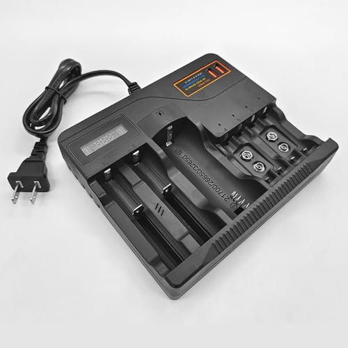 Chargeur Multi Emplacements Pour Batterie Au Lithium, Pour Piles AA/Batterie Au Lithium 3.7 V/Batterie à Hydrure Nickel Métal 9 V, Style Général
