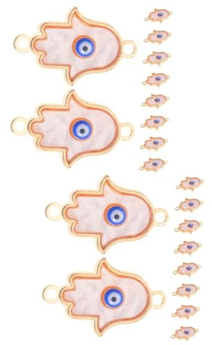 Operitacx 20stücke Evil Eye Mit Strass Für Schmuckherstellung Für Halsketten Armbänder Und Kreative Bastelprojekte Verbindungselemente Für Einzigartige Designs