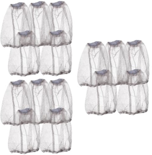 Milisten 3 Ensembles Moustiquaire De Camping Vole Moustiquaire pour Lit Filet De Camping Filets Toile Mosquito Net Costume Chapeau Engrener Grey 5 Pièces * 3