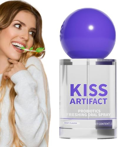 YNPQTDS Probiotic Oral Spray, 15ml Mouth Spray FreshBreath, Portable Oral Probiotic Breath Spray, Dry Mouth Spray, Breath Freshener Spray, Natural Mints Mouth Freshener Spray for Date Kiss Artifact