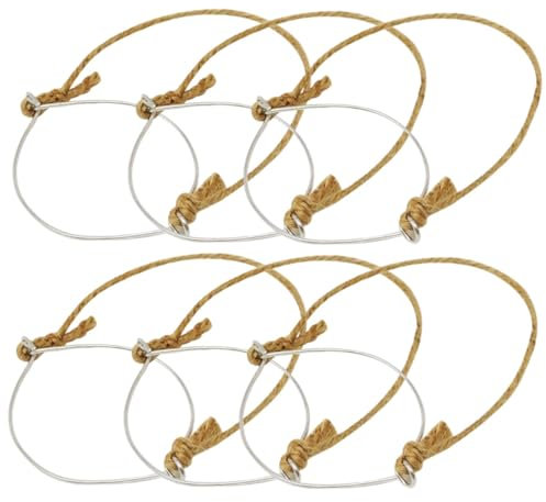 VILLFUL 6 Piezas Asas De Tarro De Percha Para Tarros De Bricolaje Asa De Conserva Percha Solar Herramientas De Bricolaje Uso De Albañil