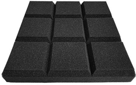 Joyance Funda protectora para soporte de altavoz, funda protectora de 3 lados para trípode, cubierta elástica de 360 grados en color blanco, incluye 12 paneles de aislamiento acústico, borde biselado