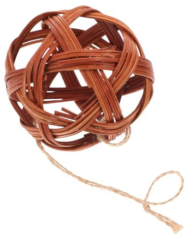 PENIKOKO Rabbit Chew Edible Woven Grass Ball Willow Ball for Healthy Teeth Interactive Play for Chinchilla Bunny Guinea Pig Gerbil Natural Pet Treats for Small Animals