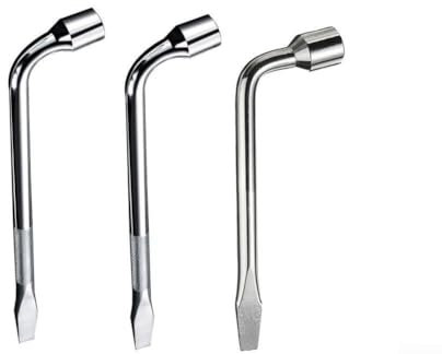ReachMall Car Tool 171921 mm robuster Radschlüssel mit verlängertem Griff, 3 Stück
