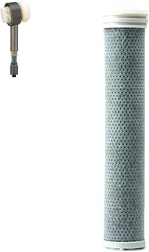 Filtersonic 3 In 1 Duschkopf Doodle, Hochdruck Duschkopf Mit Filter, Duschkopf Filter Gegen Kalk, Duschkopf Druckerhöhend, Filter Duschkopf Mit Schwamm Für Entfernen Vom Harten Wasser (A)