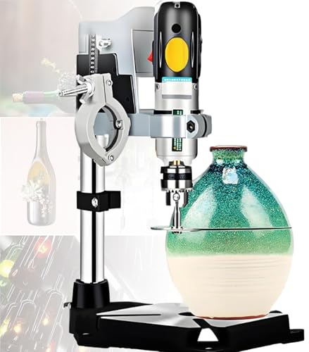 Pveanns Taglierina elettrica per Bottiglie di Vetro, Macchina Multifunzionale per Il Taglio delle Bottiglie, velocità Regolabile da 5000 a 8000 Giri/min per Il Taglio delle Bottiglie di Vino