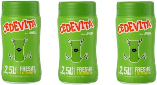3 x Cedevita Cedevita Lime Instant Mix 200g Makes 2.5L)