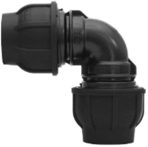 Gebo Plast PE Klemmfitting Klemmverbinder Winkel T-Stück Verbinder Übergang (Winkel, 40 x 40 mm)