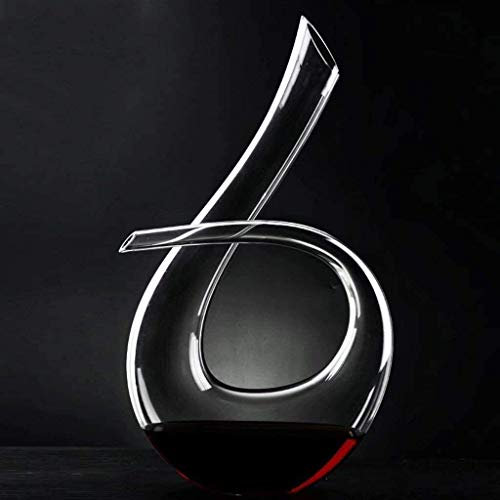 Conjunto de decantores Wine Decanter Crystal Rojo Vino Red Fast Decanter 100% Línea de plomo Cristal de cristal Vino Decantador Verter Vino Creativo Vino Transparente 1.5L Wine Decanter Set Crystal