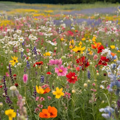 MAELSA® GRAINES EN SACHET POUR POTAGER ET JARDIN - FLEURS - SEMENCES DE FLEURS DIVERS VARIETES AU CHOIX (FLEURS DES CHAMPS EN MELANGE)