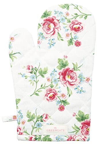Backhandschuh Ofenhandschuh Grillhandschuh Kochhandschuh Alma White Baumwolle L28 cm (1 Stück)