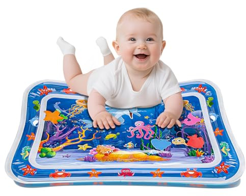 Morofme Wassermatte Baby, BPA frei Baby Wasserspielmatte für 3 6 9 bis 24 Monate Kinder, Baby Tummy Time water mat, Wachstum Ihres Babys Schützen