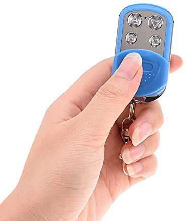 SYH&AQYE Télécommande Universelle de Voiture 433,92 MHz, Alarme de Voiture Duplicateur de Télécommande RF, Alarme de Voiture Duplicateur de Télécommande RF 4 Canaux pour Porte, Porte, Garage(Bleu)