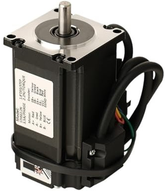 VChics Schrittmotor, 2kit 3kit 4kit NEMA23 Closed-Loop-System: Closed-Loop-Motor, Gleichstrommotor + 3-Kabel mit Hybrid-Servotreiber HBS57H und Netzteil Hohes Drehmoment(4 kit 2.2N,1pc Power Supply)