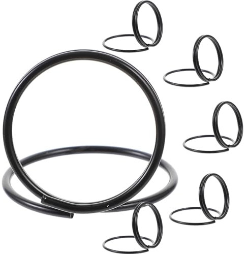 STOBOK 6St runder Fotohalter Platzkartenhalter für den Tisch Menüclips Tischdekoration Notizhalter aus Metall Memohalter Esstisch Memorandum Notizordner Ausstellungsstand Klipp