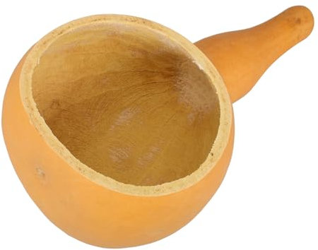 PHENOFICE Cuchara De Agua De Baño De Calabaza Cucharón De Agua Chino Para Lavar El Cabello Cucharón De Baño De Calabaza Longitud Natural