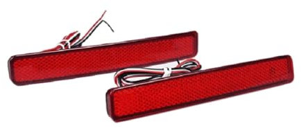 ASKKLP Heckstoßstange Reflektor für VW T5 Transporter Caravelle Multivan 2003-2011, Hintere Stoßstange Reflektor Licht Lampe Nebelschlussleuchte Heckstoßstange Rückstrahler Rückleuchte