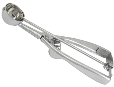 Soro Essentials- 9/16 oz Stainless Steel Squeeze Disher/Portioner #60- Quick Release Blade Cookie Dough Scoop Cookie Scoops Ice Cream Scooper for Baking Cookie Cupcake Muffin Ice Cream Waffle