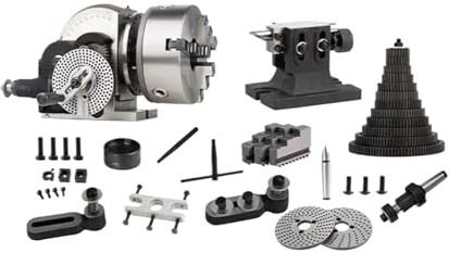 XNYXLPP Commercial Indexing Head, Professional Milling Machine Indexing Head, Rotary Table, Vertical and Horizontal Indexing Plate