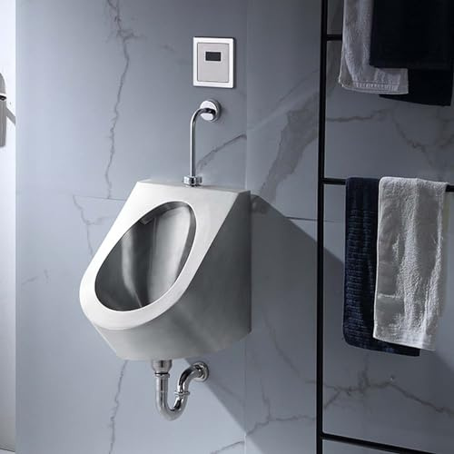 Urinario de pared Urinarios de acero inoxidable Urinario de acero inoxidable para hombres, lugares públicos comerciales Urinario de descarga de alta eficiencia Desviador de orina, Urinario a
