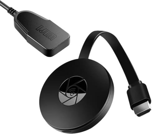 Wireless Dongle TV, 1080P Wireless Display Adapter Bluetooth Stick für Chromecast/Miracast/Airplay/iOS/Android/Mac/Windows/PC Monitor TV Stick Screen Mirroring