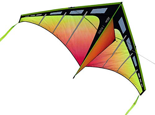 Prism Kite Technology Zenith 7 Infrarot Drachen, fliegenfertig mit Schnur, Kurbel und Reisehülle
