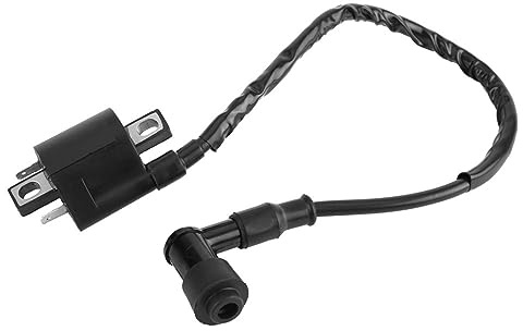 KIMISS Bobina de encendido de 2 pines para moto, compatible para CBF125 CBR125 CR125 CR250, pieza de ignición, alta eficiencia