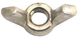 Wuuycoky Dadi a farfalla in acciaio inox standard 6 mm M6, confezione da 15