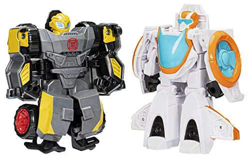Transformers Toys Space Blast 2-Pack, Bumblebee and Autobot Blades 4.5-Inch Action Figures, Preschool Robot Toys for Kids Ages 3 and Up (Amazon Exclusive)