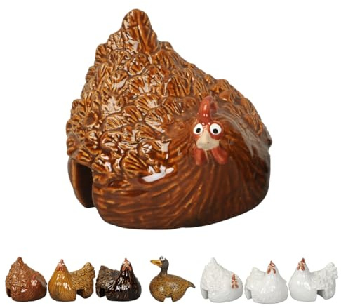NETPROSHOP Schöne Tierfiguren Zaunhocker und Kantenhocker aus Keramik Höhe ca. 12 cm, Auswahl:Lotte