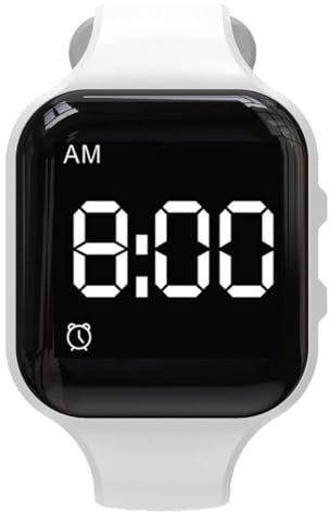 Sveglia vibrante impermeabile, orologio silenzioso con promemoria medico, con timer e 15 allarmi giornalieri (bianco)