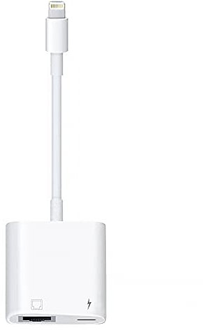 WORLDBOYU Lightning to RJ45 Ethernet LAN Network Adapter with Charge Port for Select iPhone,iPad Models 100Mbps Charging Plug and Play